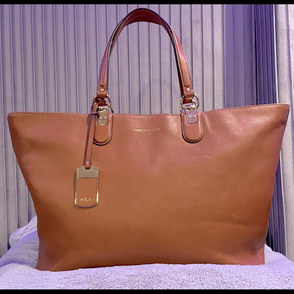 Lauren Ralph Lauren Leather CarryAll/Tote
